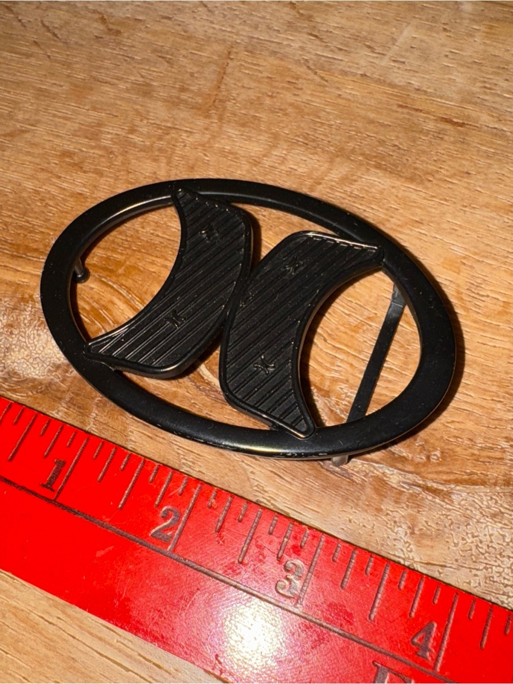 Hurley - Vintage 2000s 90s Limited Edition Oval Logo Metal Western Belt Buckle